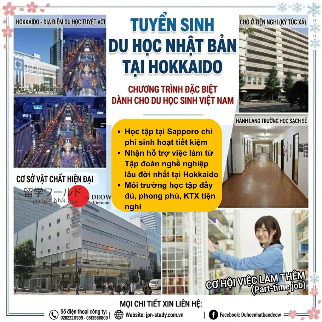 Du học Nhật Bản tại Sapporo Language Center